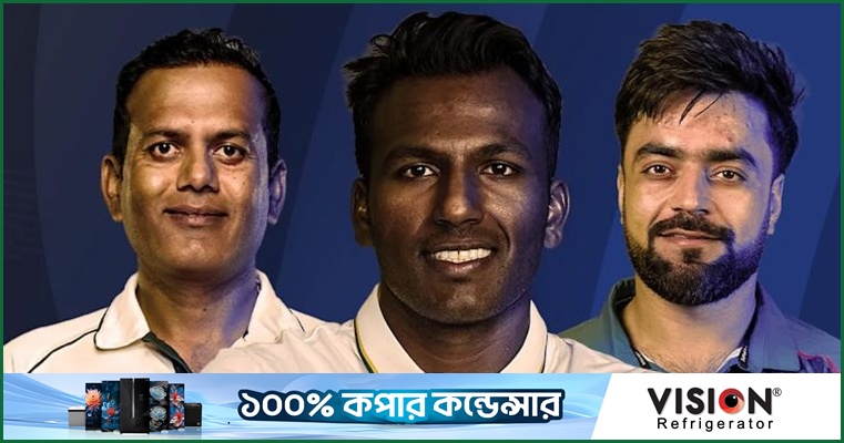 আইসিসির অক্টোবর মাসের সেরার লড়াইয়ে তিন স্পিনার